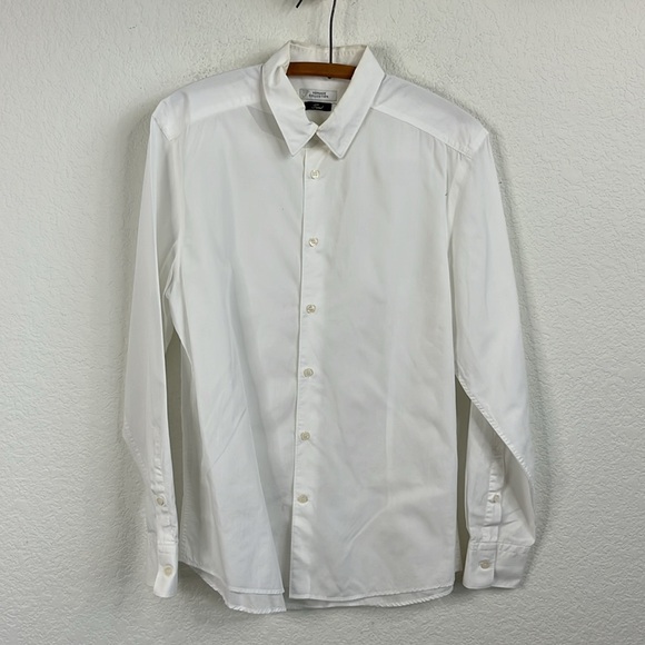 Versace Collection Button Down Embroidered Logo Men's Shirt - Picture 2 of 9